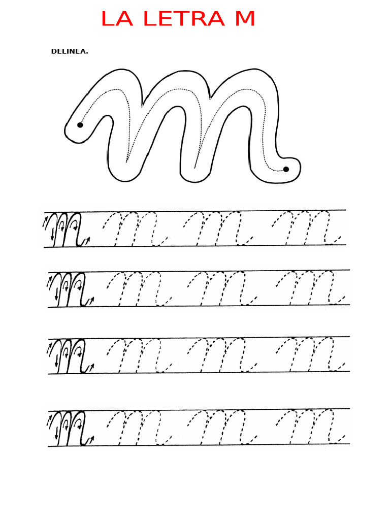La Letra M para Ninos de 5 Anos | PDF