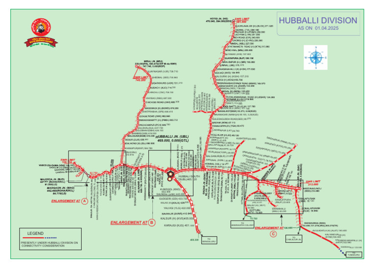 Hubballi Division Map 2025 | PDF