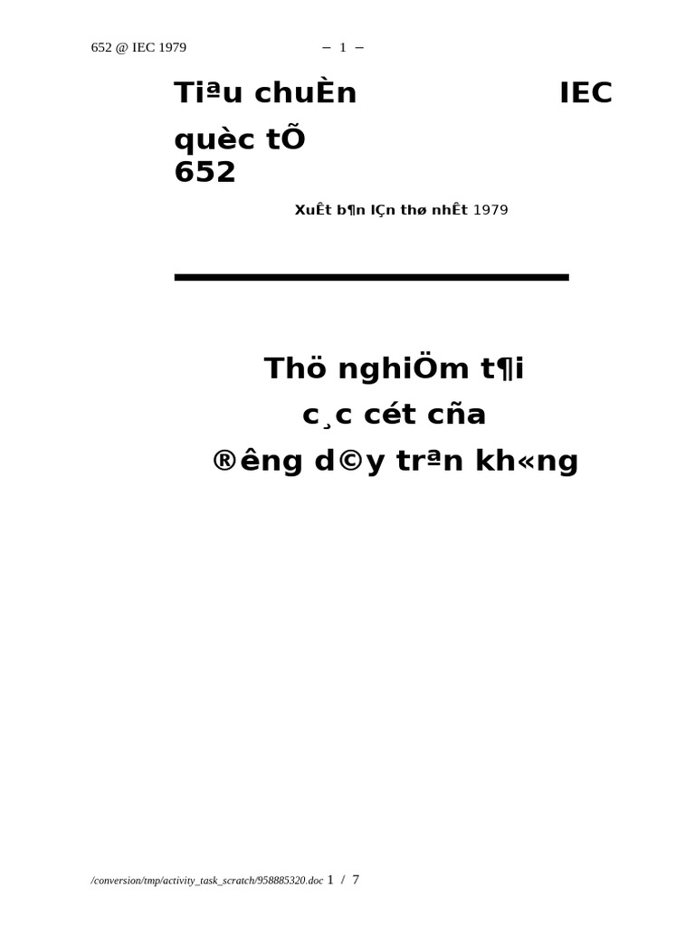 IEC652 | PDF