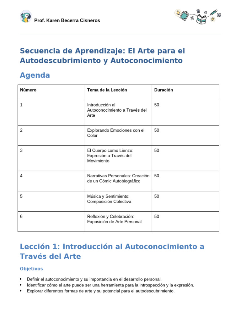 Arte para el Autoconocimiento Personal | PDF | Bailes | Las emociones