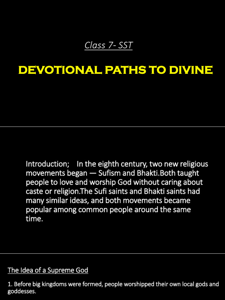 Bhakti and Sufi Movements Overview | PDF | Bhakti | Bhakti Movement