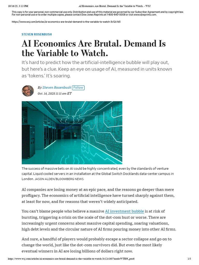 AI Economics: Demand Trends to Watch | PDF | Artificial Intelligence ...