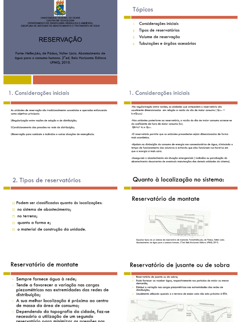 Aula 10 - Reservação | PDF
