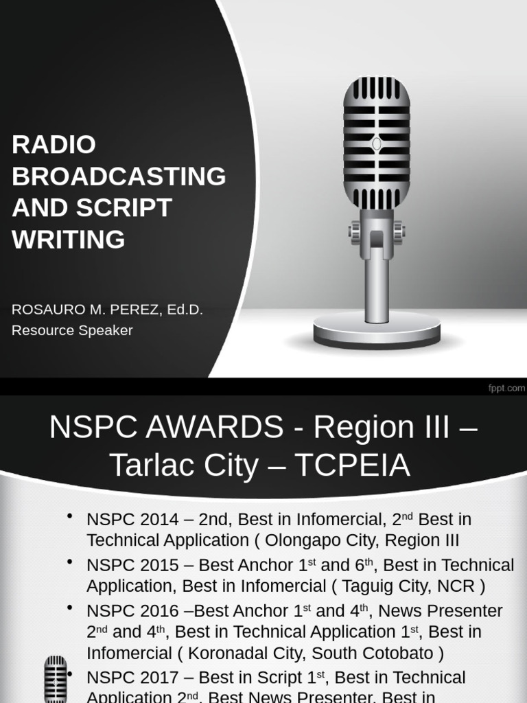 Radio Broadcasting and Scriptwriting Guide | PDF | Mass Media ...
