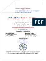 A Comparative Study of Reliance Life Insurance Co. Ltd. With Comptitors