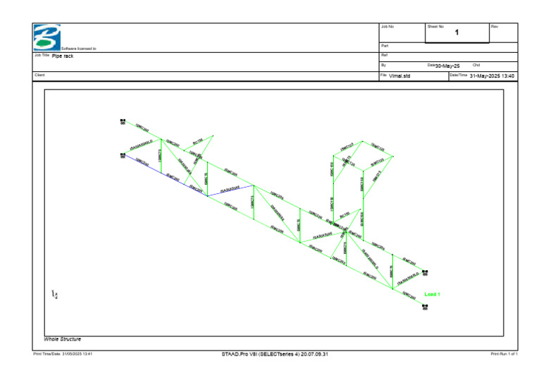 Pipe Rack Structural Design Details | PDF
