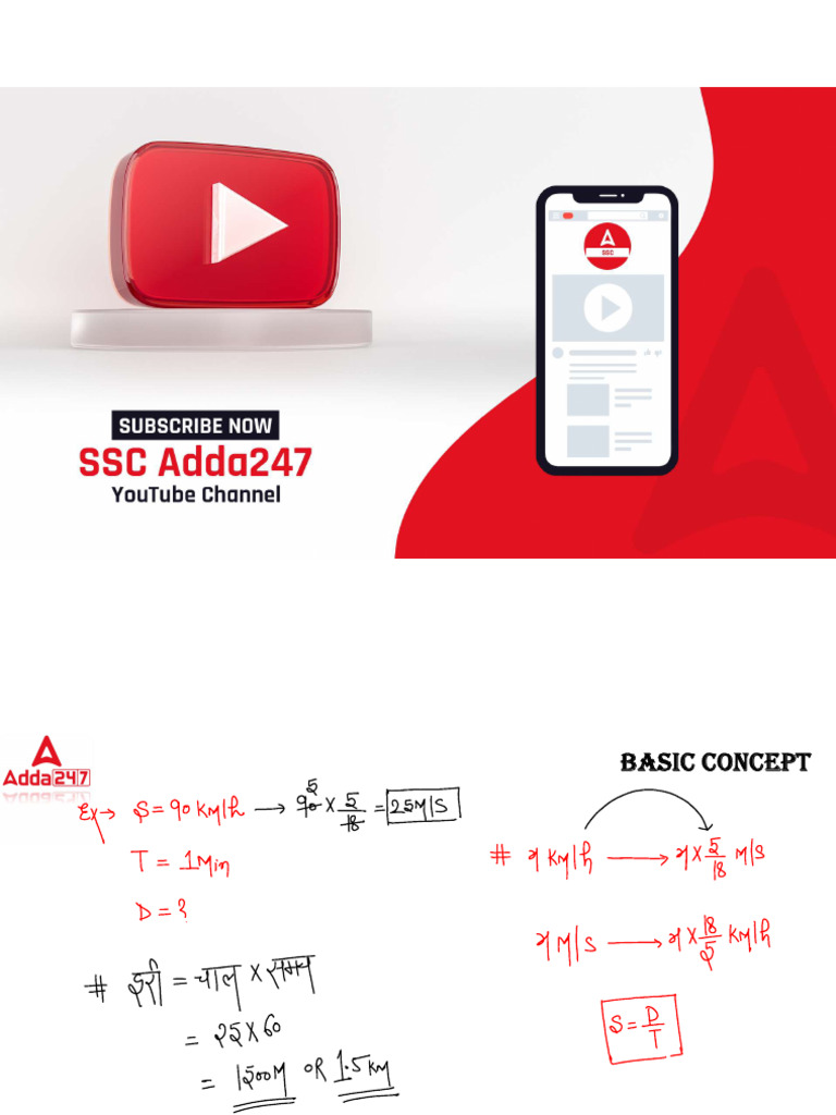 Speed Time Distance | PDF