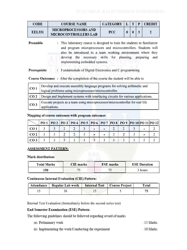 Microprocessors Lab Course Overview | PDF | Binary Coded Decimal | Arduino