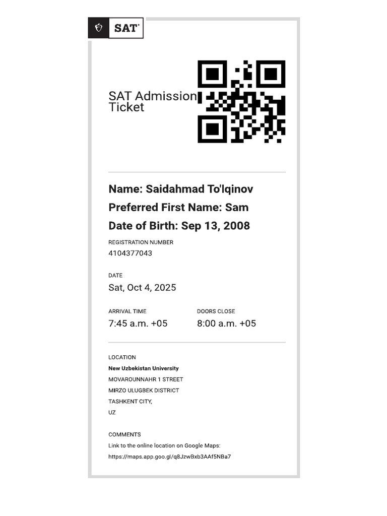 Ticket | PDF