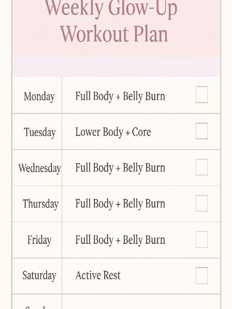 Glow Up Printables Pack | PDF