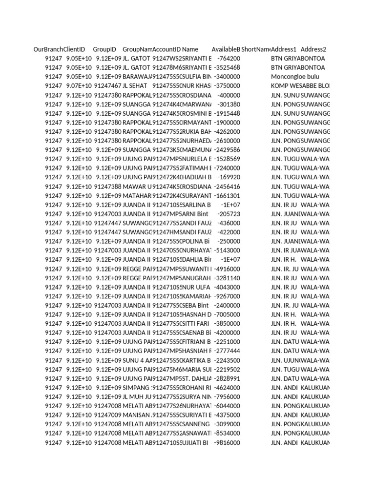 Client Data Overview and Details | PDF