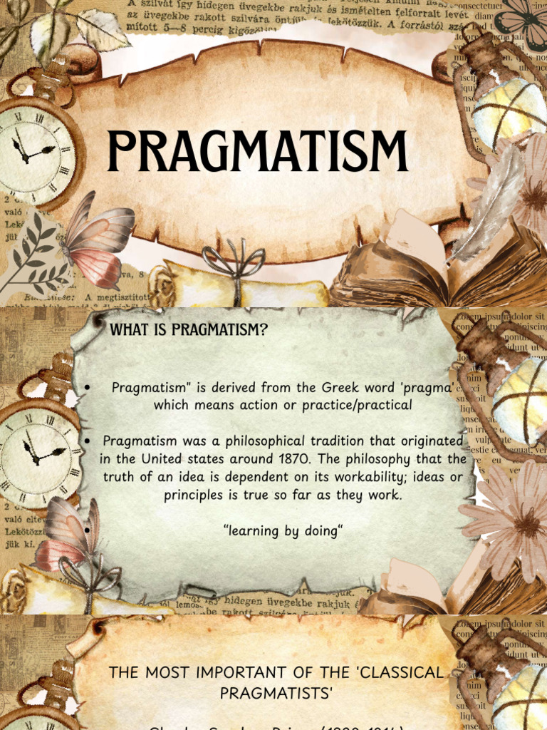 Understanding Pragmatism Philosophy | PDF | Pragmatism | Truth