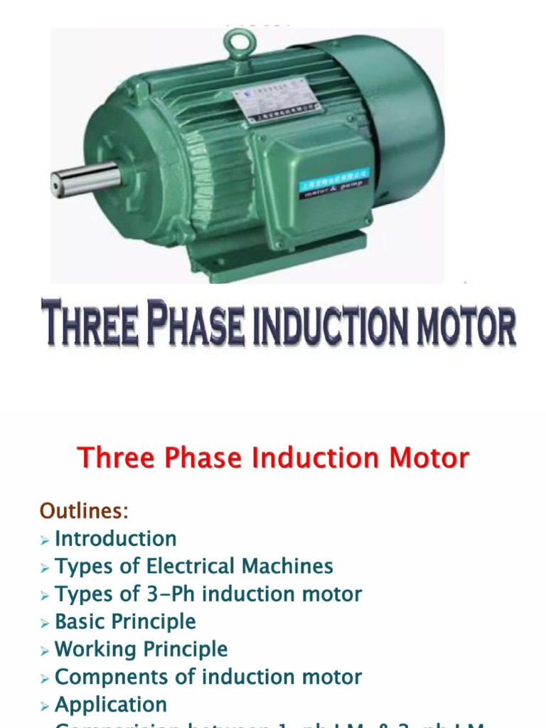 Three Phase Induction Motors | PDF