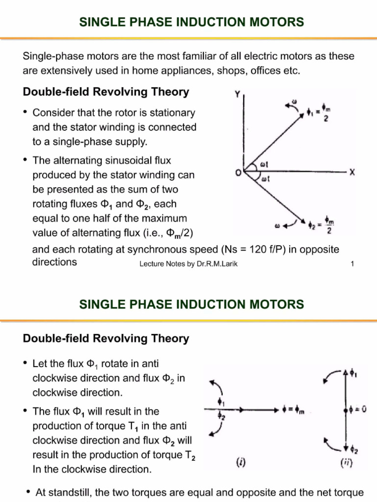 Single Phase Motor | PDF