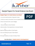 Sample Papers For Social Science Icse Board