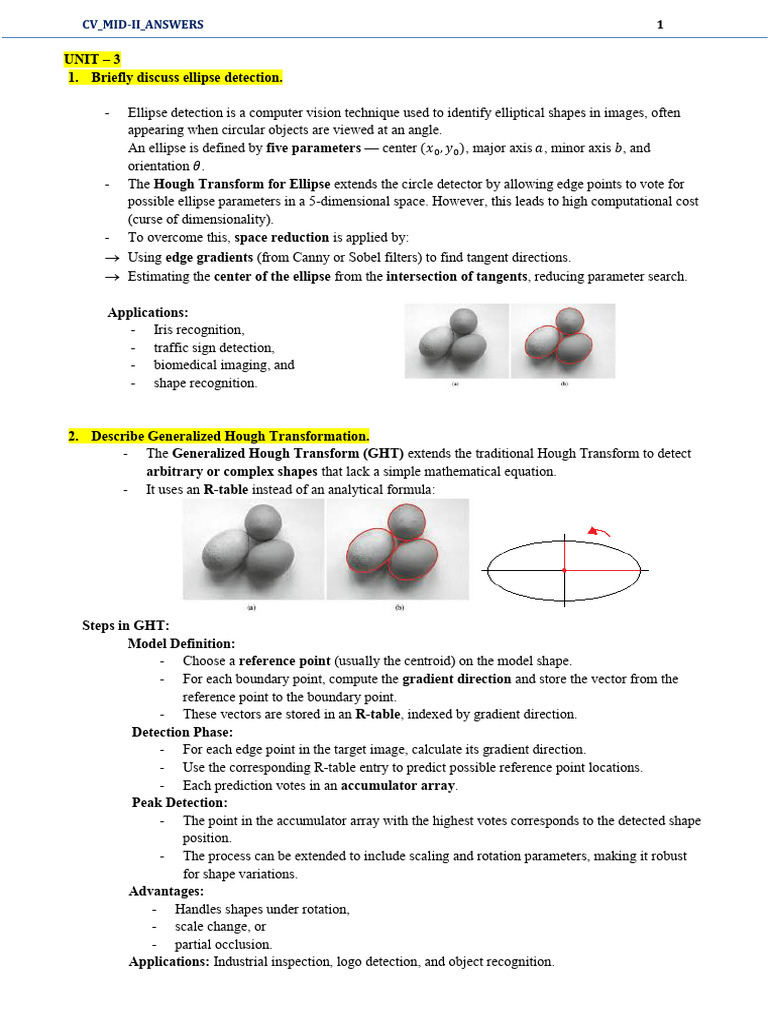CV Mid2 | PDF | Computer Vision | 3 D Computer Graphics