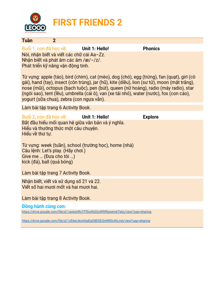 Level 2 - Week 2 | PDF