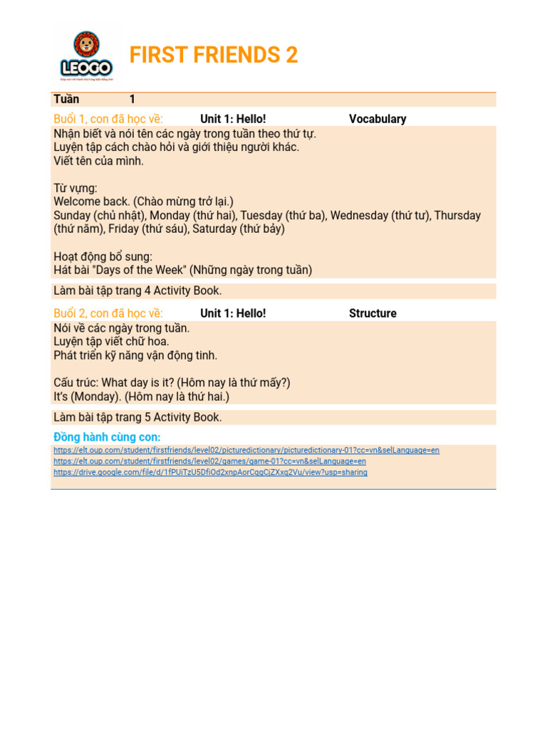 Level 2 - Week 1 | PDF