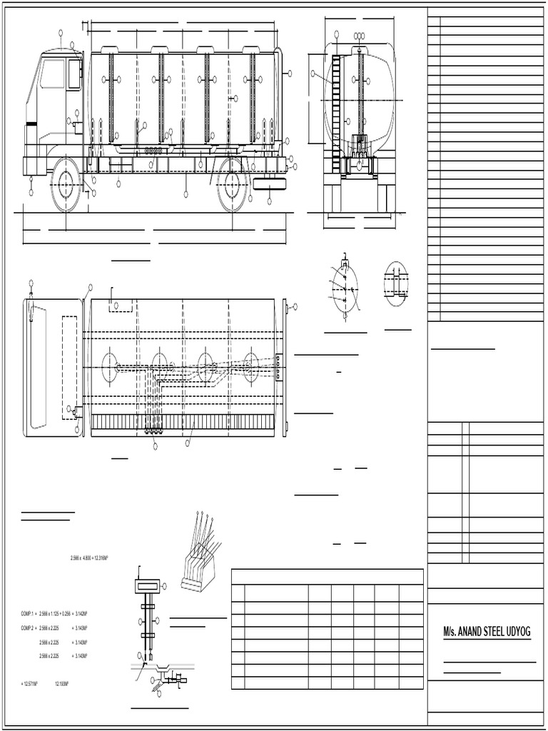 Fuel Tanker Compartment Diagram | PDF | Valve | Wheeled Vehicles