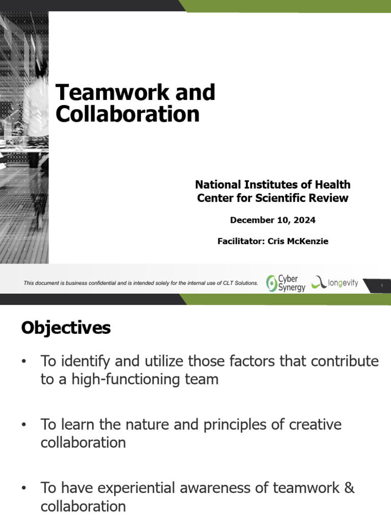 Teamwork and Creative Collaboration Guide | PDF | Collaboration | Goal
