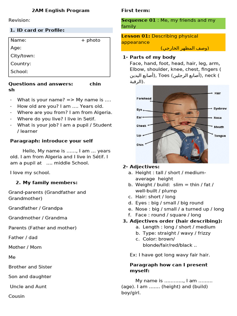 2AM English Program Overview | PDF | Nausea