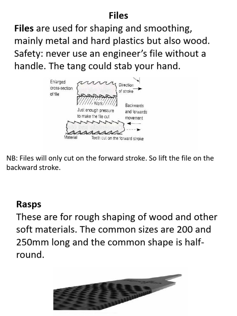Essential Guide to Files and Rasps | PDF | Knife | Tools