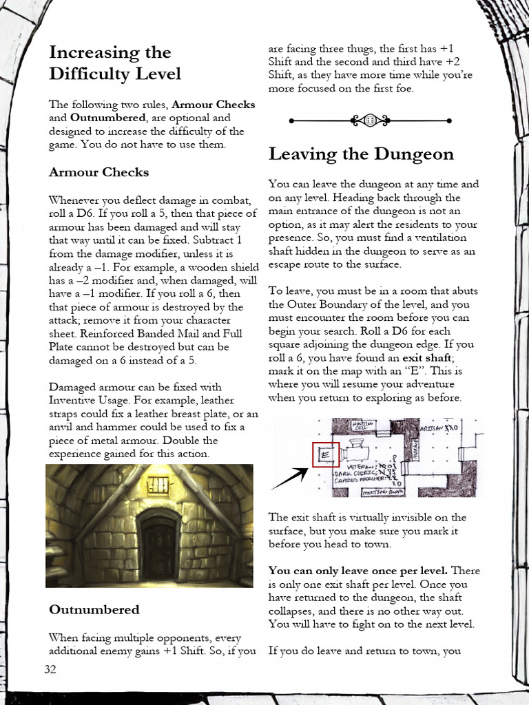 Game Difficulty Rules: Armour & Escape | PDF | Armour