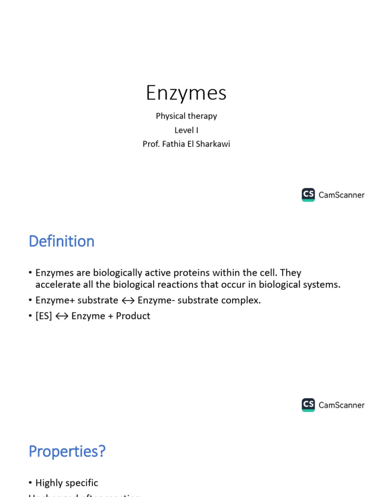 Understanding Enzymes: Functions & Types | PDF | Enzyme | Active Site