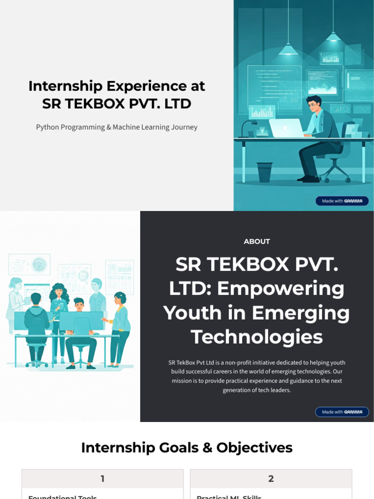 Internship in Python & Machine Learning | PDF | Machine Learning ...
