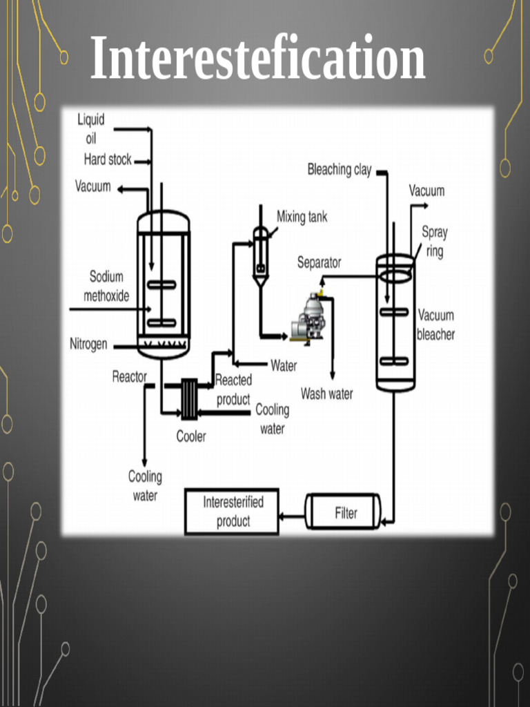 Chemical Interesterification Process Overview | PDF | Fat | Fatty Acid
