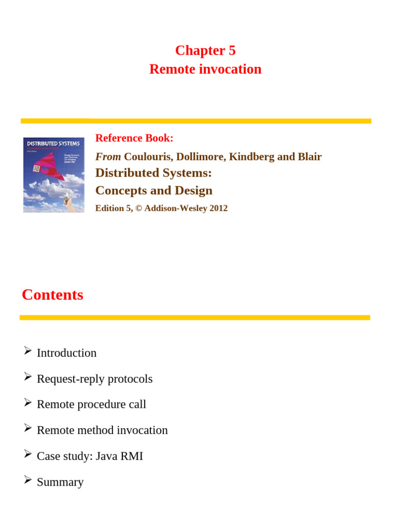 Remote Invocation in Distributed Systems | PDF | Parameter (Computer ...