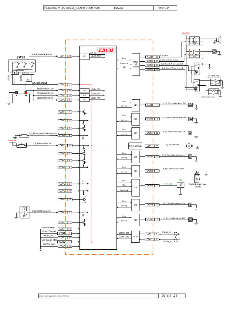EBCM Power Ground Wiring Diagram | PDF