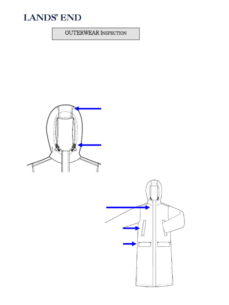 Outerwear Quality Inspection Checklist | PDF | Seam (Sewing) | Clothing