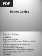 Download Report Writing PPT by Raghavendra Raghav SN93473447 doc pdf