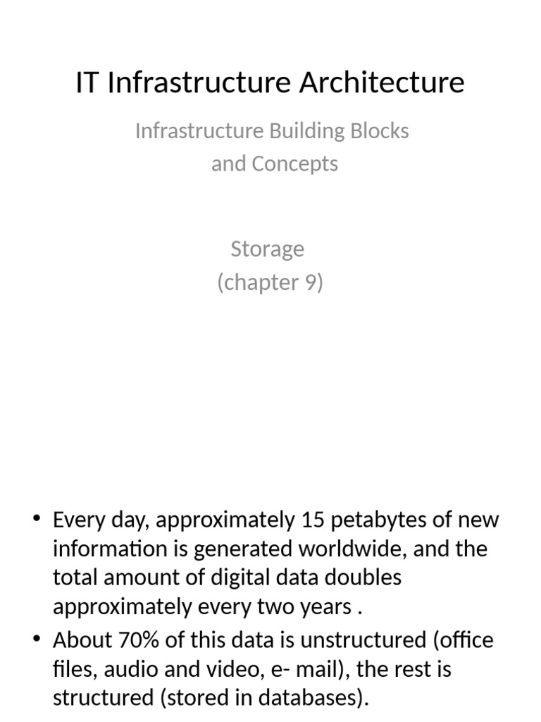 IT Infrastructure Storage Solutions Guide | PDF | Backup | Hard Disk Drive