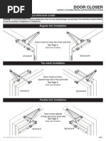LCN 9540 Senior Swing Operator Guide | PDF | Door | Manufactured Goods