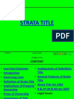 Strata Title