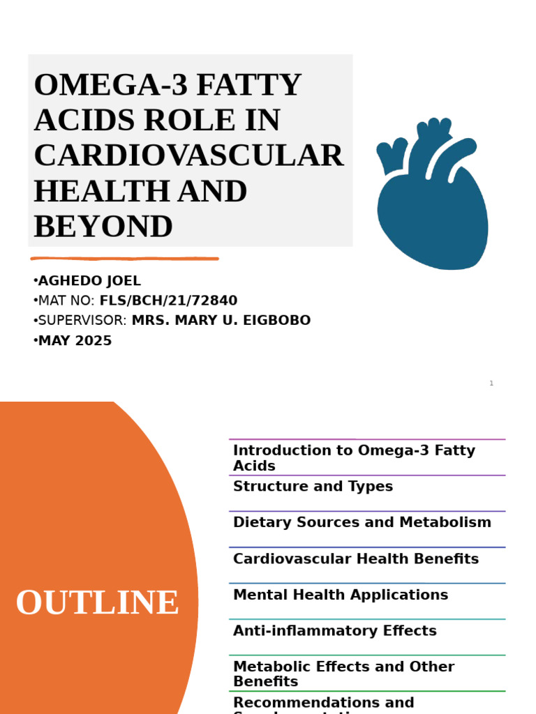 Omega-3 Fatty Acids and Heart Health | PDF | Omega 3 Fatty Acid ...