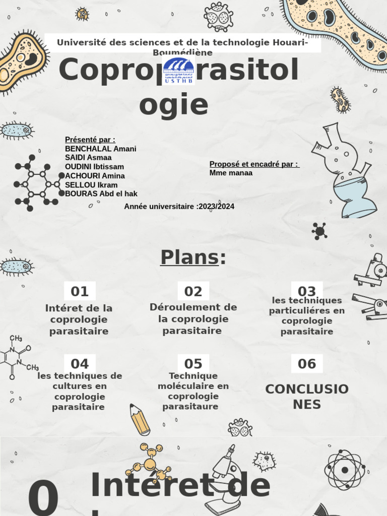 Techniques en Coprologie Parasitaire | PDF | Réaction en chaîne par ...