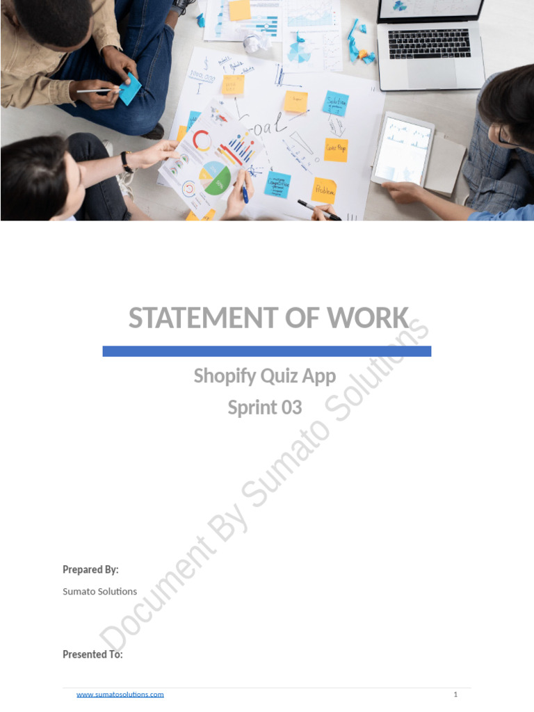Statement of Work - Sprint 03 - Shopify (10032025) | PDF | Software ...