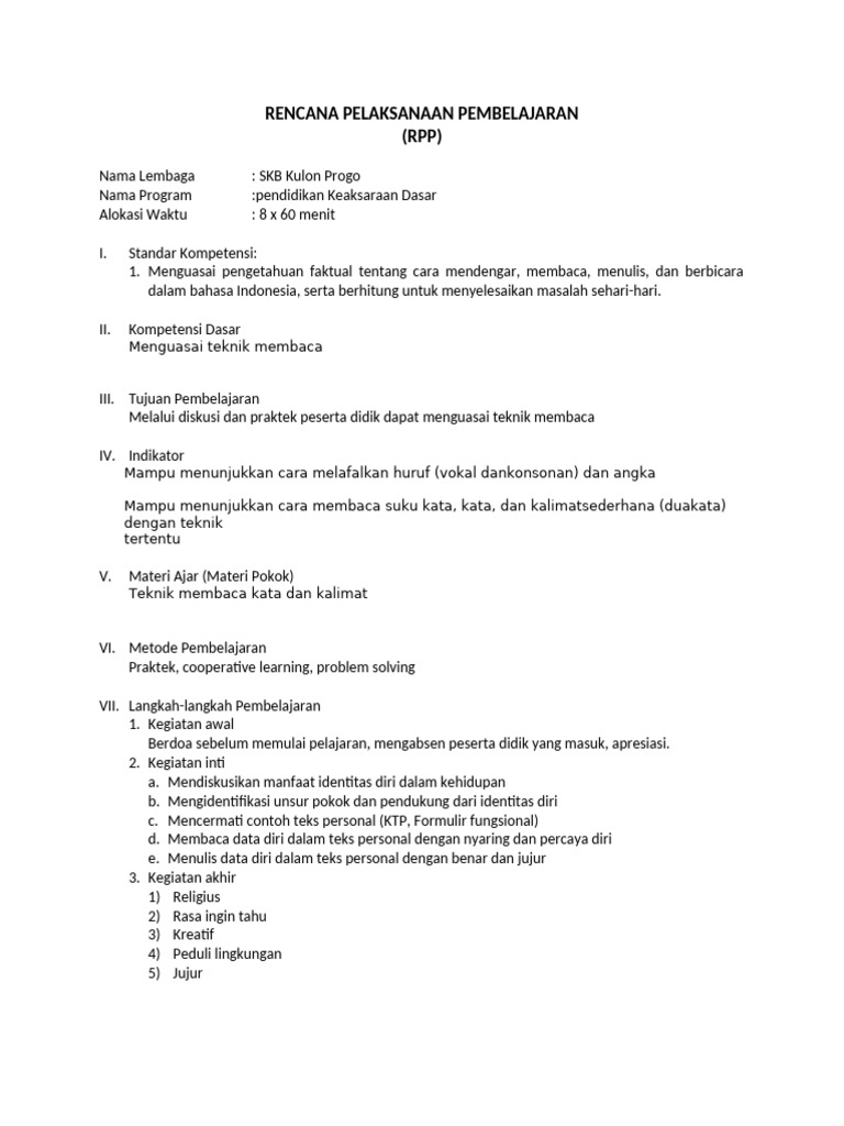 RPP1 | PDF