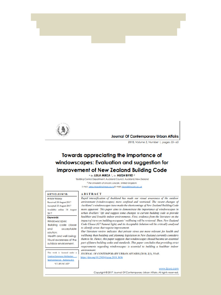 Towards Appreciating The Importance of Windowscapes Evaluation and ...