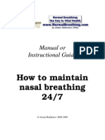 Manual How Maintain Nasal Breathing 24 7