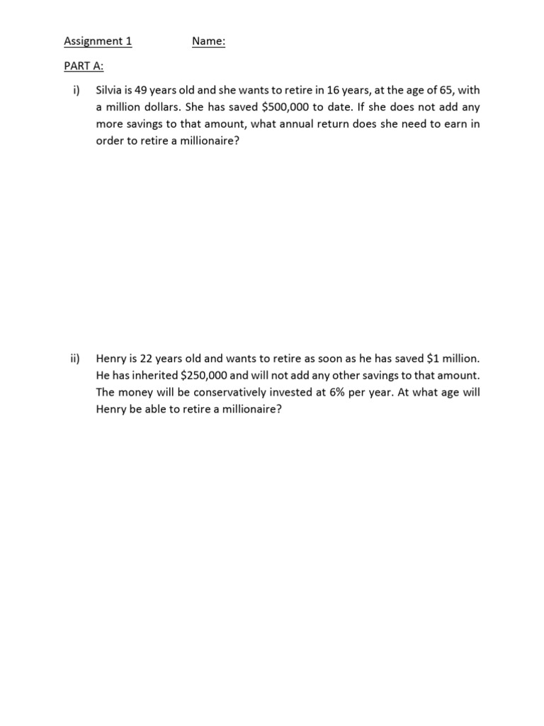Assignment+1+ +TVM+Basics+and+Interest+Rates | PDF