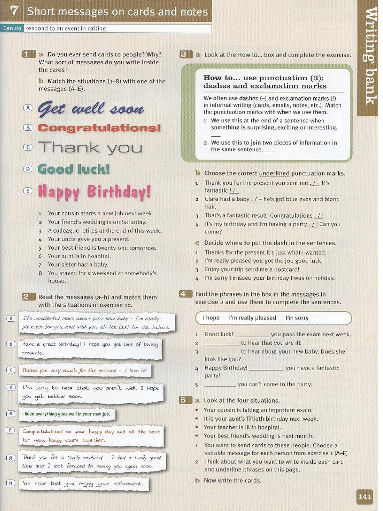 Short Messages On Cards or Notes | PDF