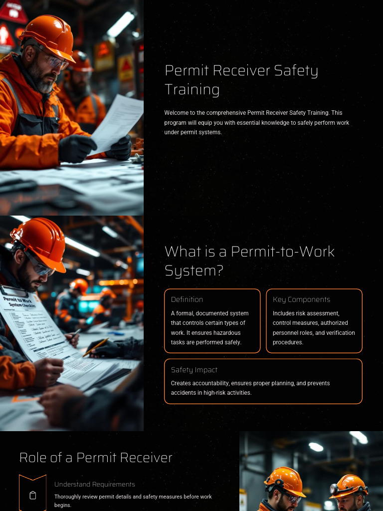 Permit Receiver Safety Training | PDF | Personal Protective Equipment ...