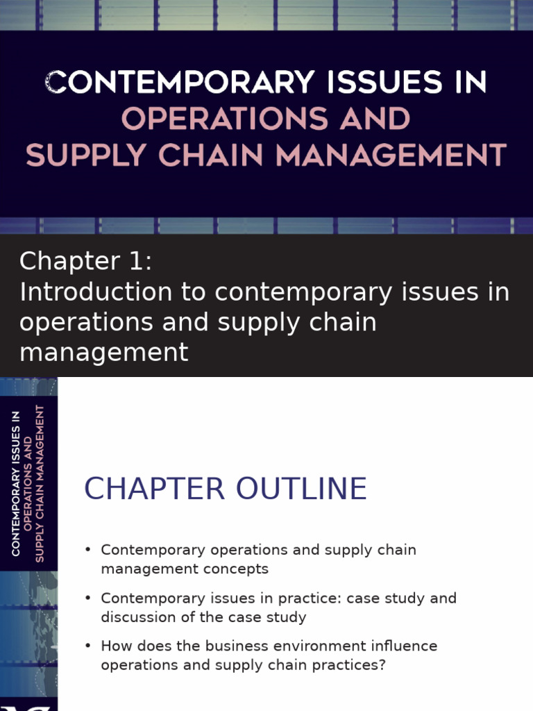 Contemporary Supply Chain Issues Explained | PDF | Supply Chain ...