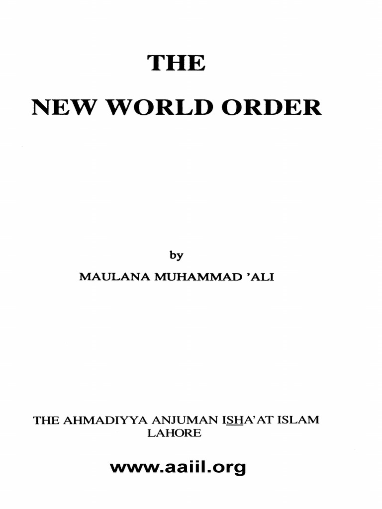 The New World Order | PDF