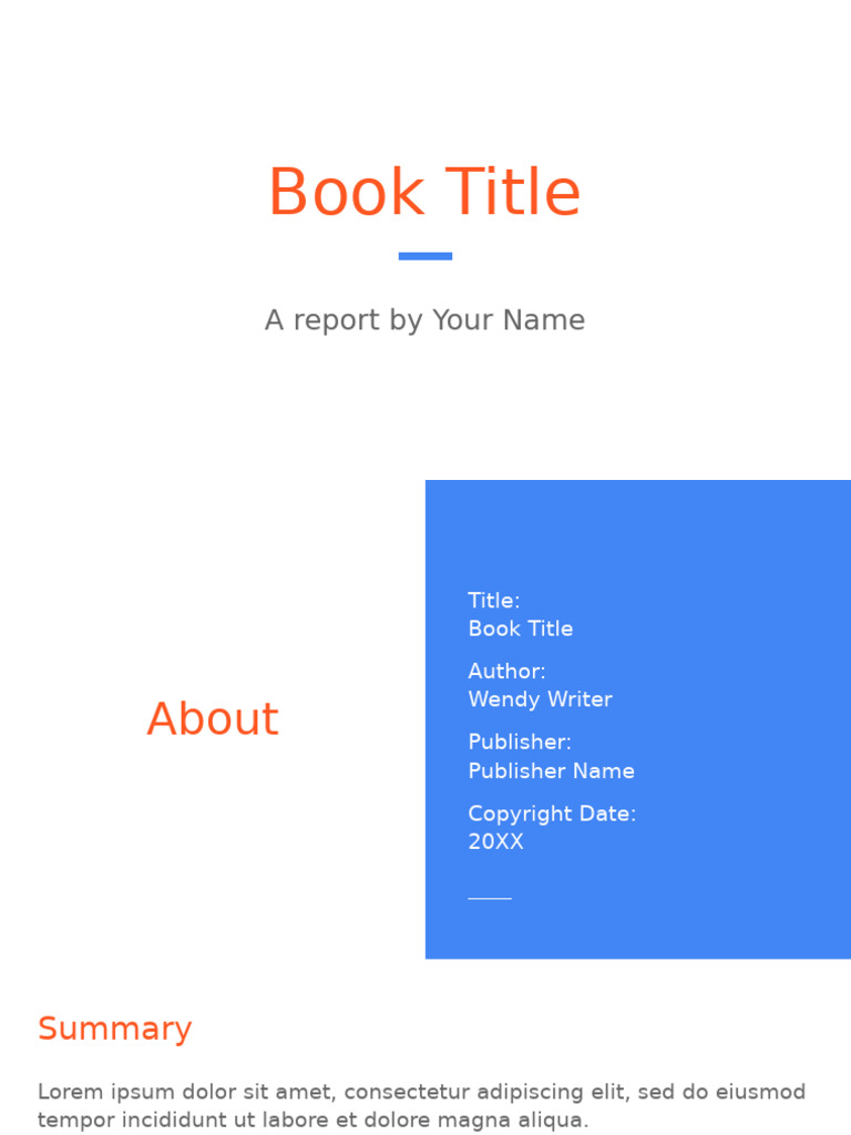 Book Report | PDF