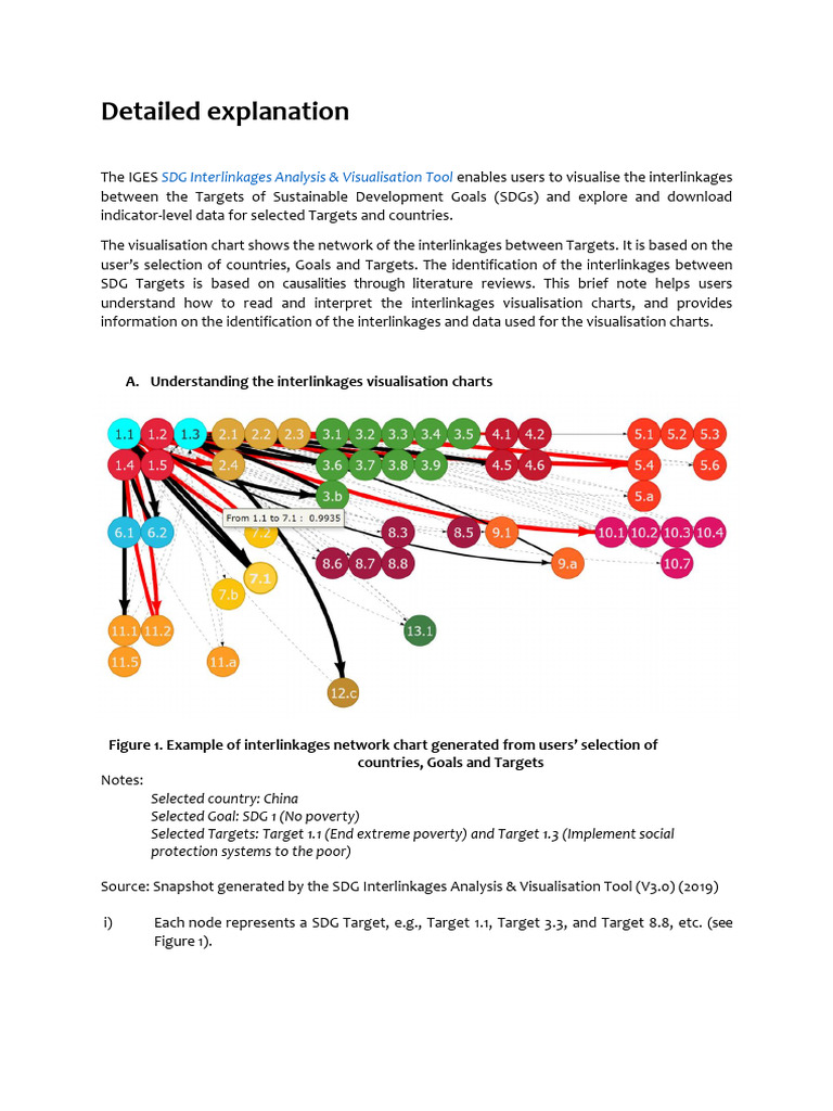 SDG Interlinkages Visualization Tool Guide | PDF | Asia | Causality